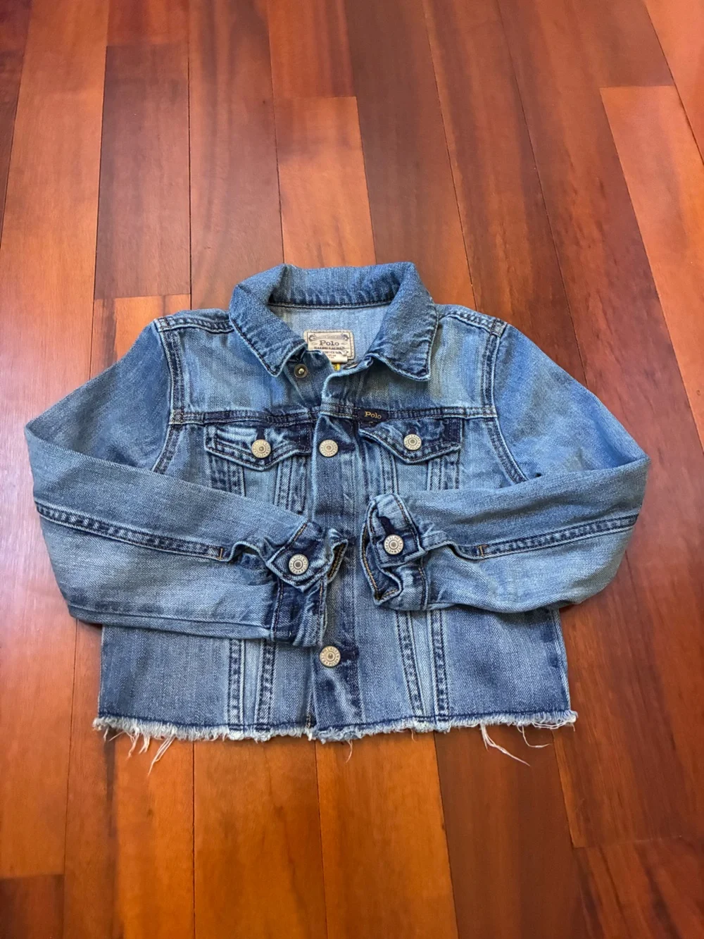 Polo Ralph Lauren Kids Girls Blue Denim Jean Jacket size 6